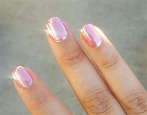 My pink chrome nails | Pink chrome nails, Dipped nails, Nails