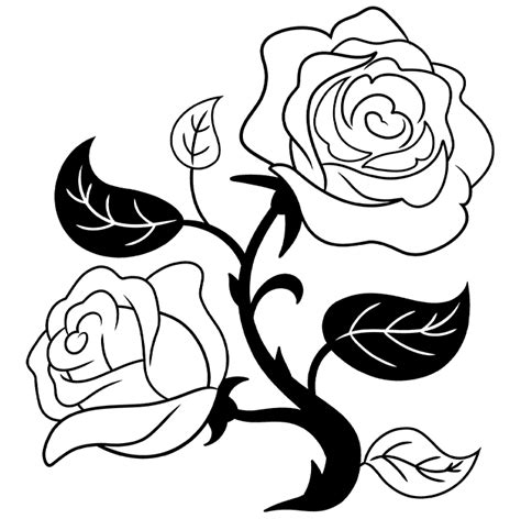 How to Draw a Black and White Rose - Really Easy Drawing Tutorial