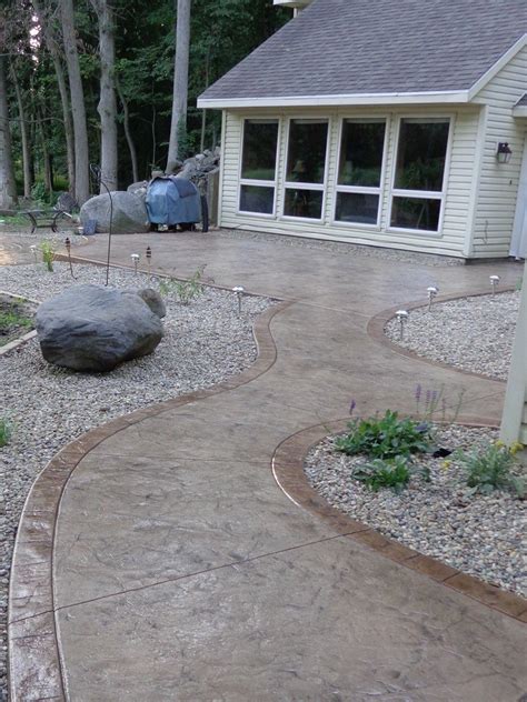 Indiana Stamped Concrete Sidewalks - | Concrete patio designs, Stamped concrete walkway, Stamped ...