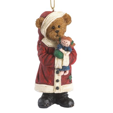 Boyds Bears Hanging Bearstone Christmas Ornament (Kringle Klausbeary) 4041894 | Teddy bear ...