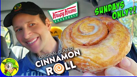 Krispy Kreme® ORIGINAL GLAZED® CINNAMON ROLL Review 🍩🌀 Sundays Only?! 🤔 Peep THIS Out! 🕵️‍♂️ ...