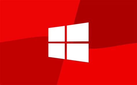 Download Wallpapers 4k Windows 10 Red Logo Microsoft Logo Minimal ...