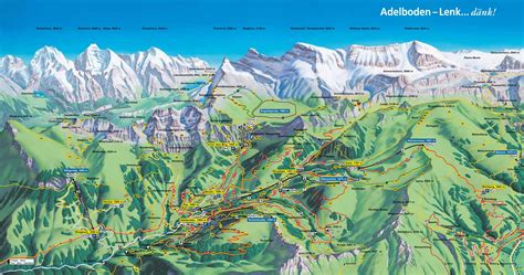 Stadtplan von Adelboden-lenk | Detaillierte gedruckte Karten von ...