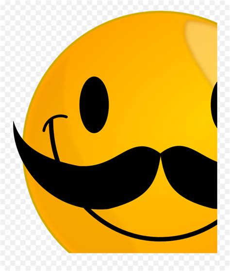 Smile With Mustache Svg Vector Smile With Mustache Clip Art - Smiley Face With Mustache Emoji ...