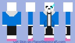 Sans removable eye Minecraft Skin