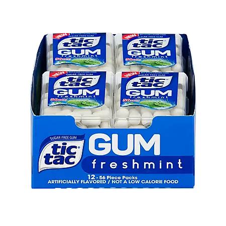 Tic Tac Gum, Freshmint (1 oz., 12 pk.) - Sam's Club