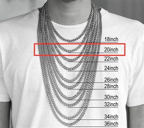 Chain Size Chart Men's