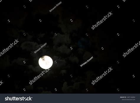 Full Moon Dark Sky Clouds Silhouette Stock Photo 1407146894 | Shutterstock