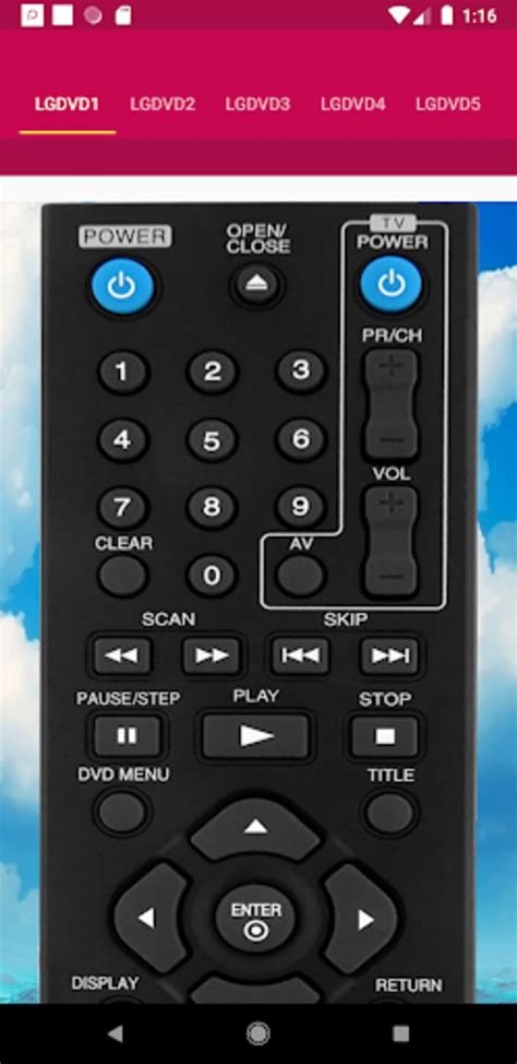 LG DVD Player Remote for Android - Download