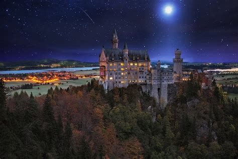 Neuschwanstein Castle Germany Night - 1920x1280 Wallpaper - teahub.io