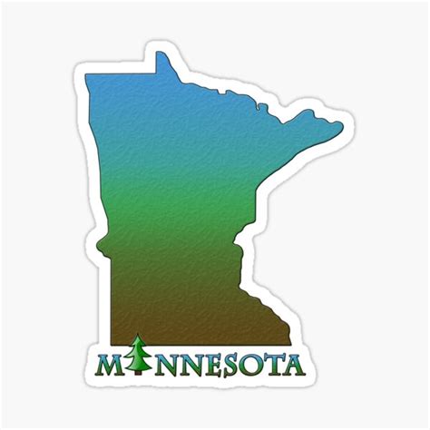 "Minnesota State Outline " Sticker for Sale by gorff | Redbubble