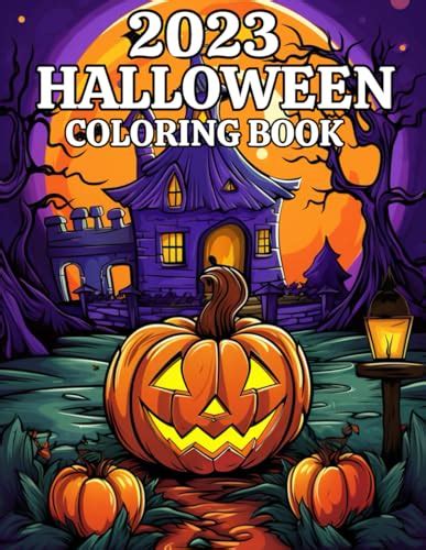 Halloween Coloring Book 2023: Halloween Large Print Coloring Book Fun And Easy Adult Coloring ...