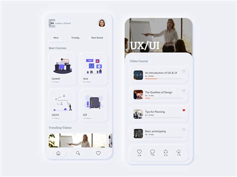 E-Learning App UI on Behance