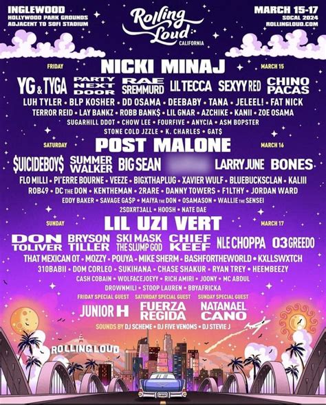 Rolling Loud California 2024 lineup : r/rollingloudfestival