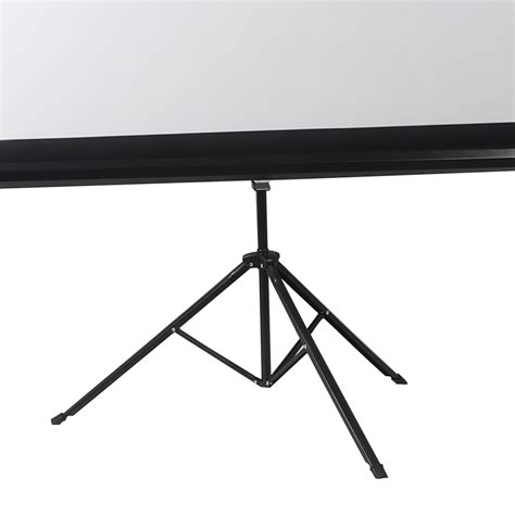 100 Inch Projector Screen Tripod Stand Home Pull Down Outdoor Screens ...