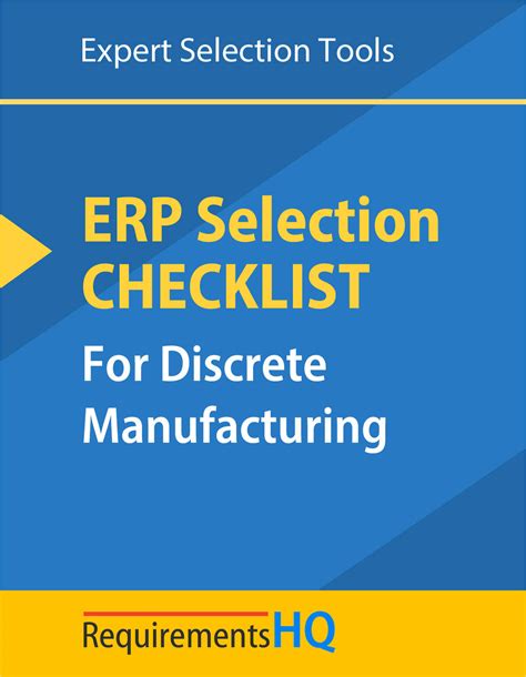 Discrete Manufacturing ERP Selection Checklist 2020 – SOLUTION B2B TECH