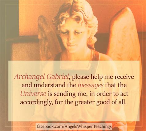 Archangel Gabriel | Angel Daily Guidance & Affirmations | Angel Prayers | Archangel gabriel ...