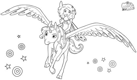 Mia And Me Coloring Pages Sketch Coloring Page