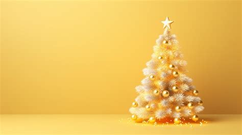 Premium AI Image | a christmas tree with a gold background