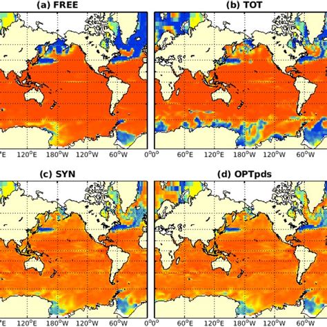 Fraction of small phytoplankton in the total chlorophyll averaged over ...