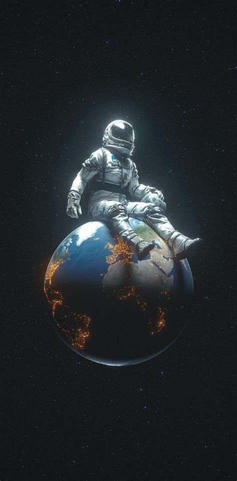 Astronaut on the Earth wallpaper by LoodiGAMING - Download on ZEDGE ...