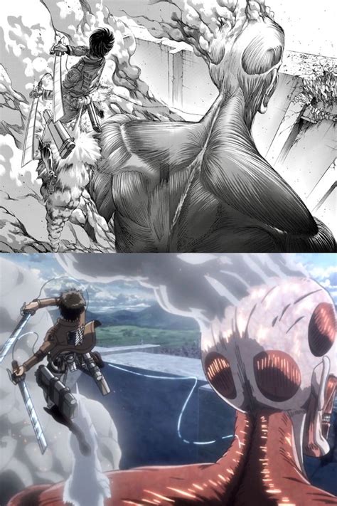 Eren Vs Colossal Titan Drawing