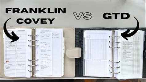 WHICH planner system is right for you? Franklin Covey or Getting Things Done Method?! - YouTube