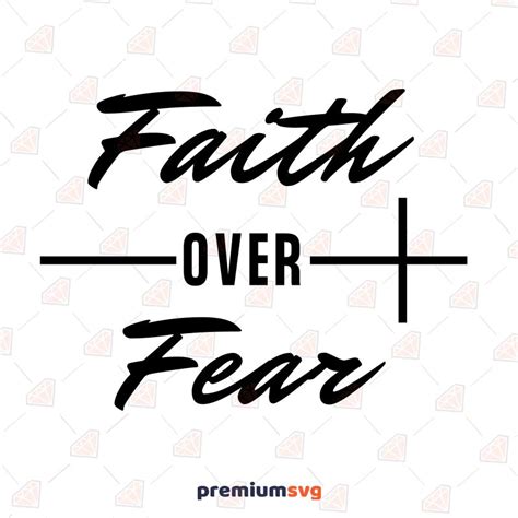 Faith Over Fear SVG Cut File | PremiumSVG