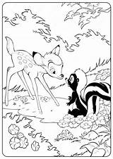 Bambi And Flower Coloring Pages sketch template
