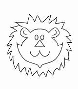 Lion Face To Print Coloring Page  Free Printable Pages For Kids sketch template