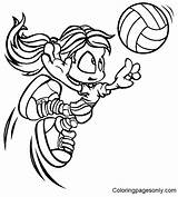 Volleyball Coloring Pages Printable For Free Download sketch template