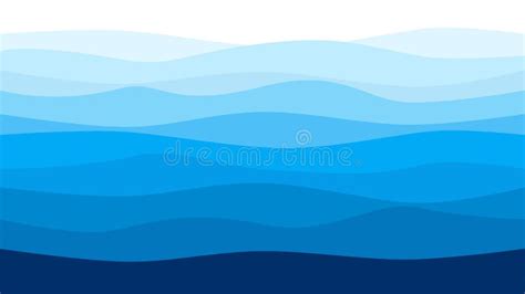 Blue Water Wave Lines Pattern Background Banner Vector Stock Vector ...