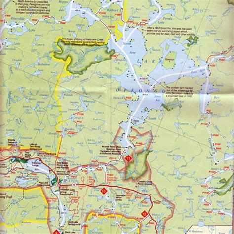 ALGONQUIN PARK CANOE ROUTES MAP