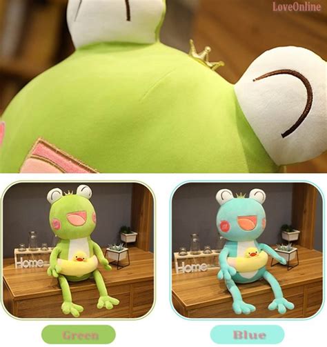 Frog Plush Frog Ornament Cute Smile Frog Plushie Green Kawaii | Etsy