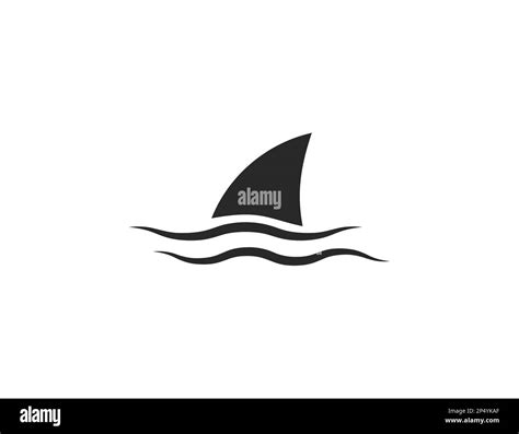 Shark fin, wave icon. Vector illustration Stock Vector Image & Art - Alamy
