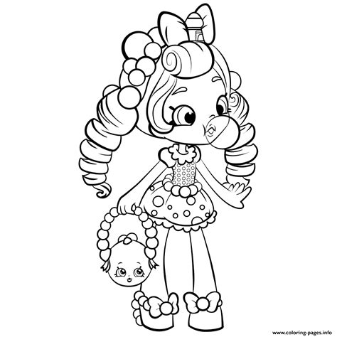 Shopkins Shoppies Doll Coloring Pages Printable