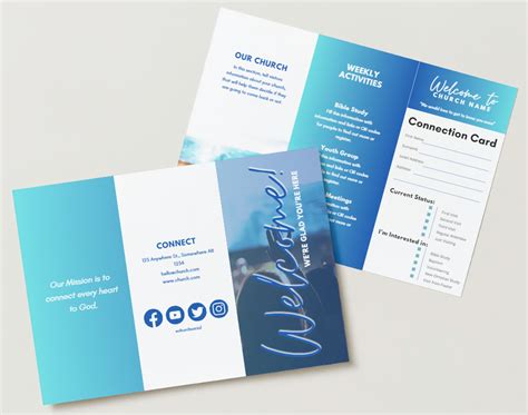 Welcome To Church Brochure Template - Add To Visitor's Pack For Your ...