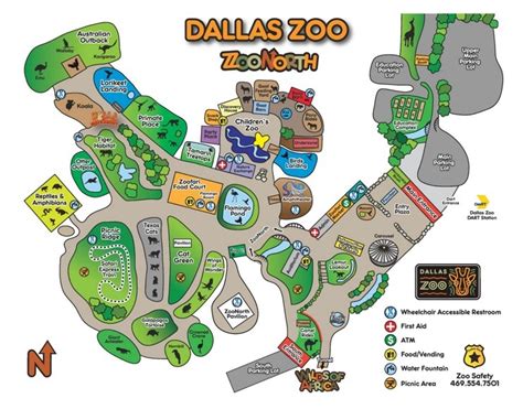 Dallas Zoo map - Ontheworldmap.com