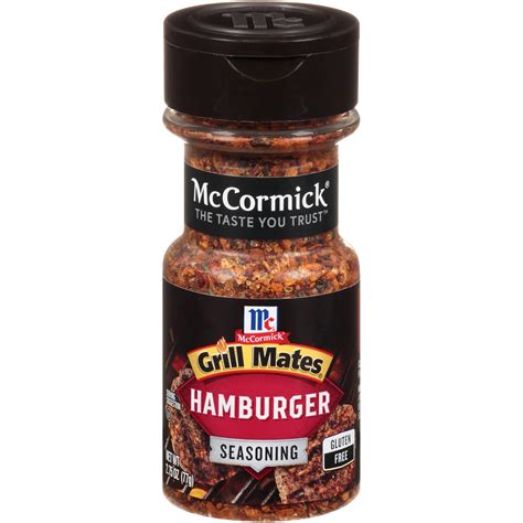 McCormick Grill Mates Hamburger Seasoning, 2.75 oz Mixed Spices ...