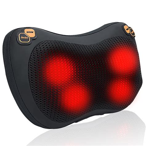 SAYFUT Neck Massage Pillow with Heat, Electric Massager for Back ...