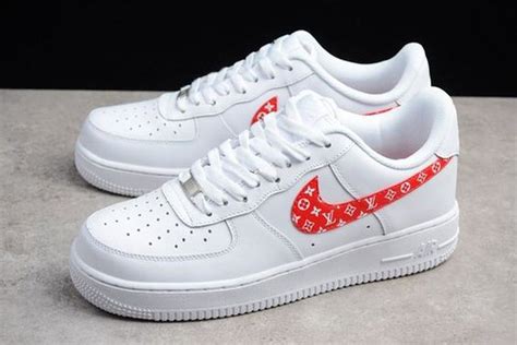 Louis Vuitton Air Force 1 Red White | Paul Smith