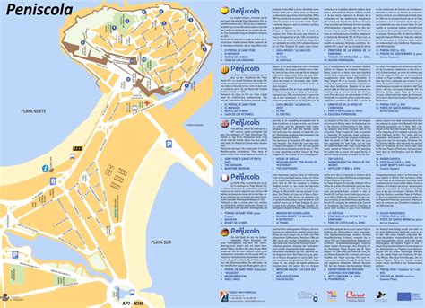 Peniscola Tourist Attractions Map - Ontheworldmap.com