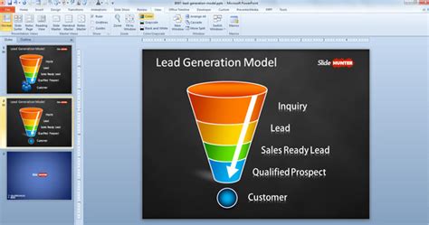 Free Lead Generation Model Template for PowerPoint - Free PowerPoint Templates - SlideHunter.com