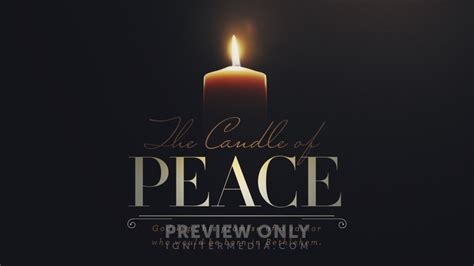 Advent Candles - The Candle of Peace - Title Graphics | Igniter Media