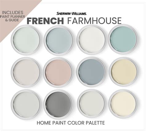 French Farmhouse Color Palette French Country Paint Colors - Etsy