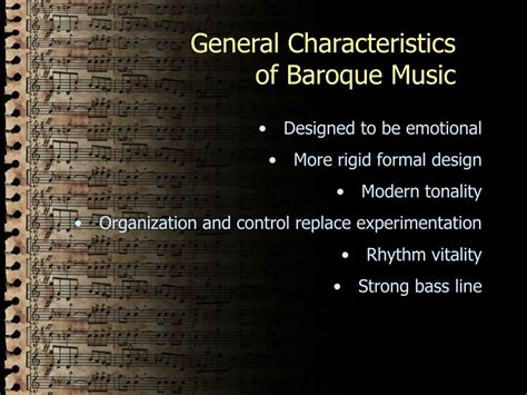 PPT - General Characteristics of Baroque Music PowerPoint Presentation - ID:453532