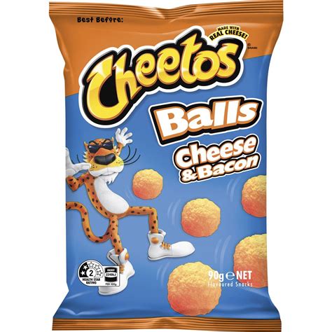 Cheetos Cheese & Bacon Balls - Snacks 90g | Woolworths