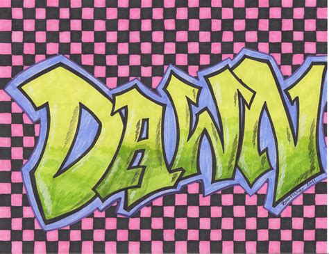 first name Dawn - Google Search | Graffiti art letters, Graffiti creator, Graffiti art