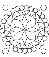 Coloring Printable Rangoli Patterns sketch template