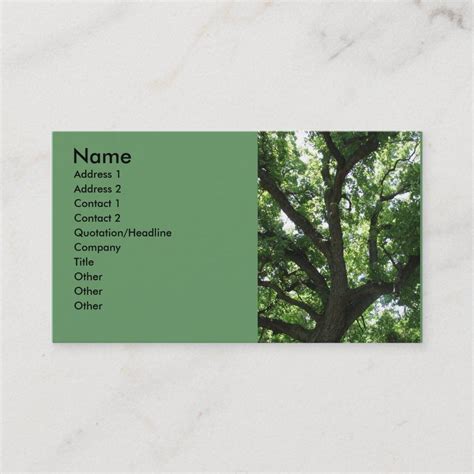 Majestic Tree Business Card | Zazzle in 2024 | Art business cards ...